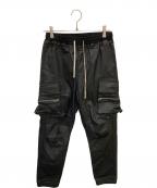 DANKE SCHONダンケ シェーン）の古着「COATING ZIP CARGO PANTS / コーティングカーゴジップパンツ」｜ブラック