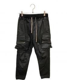 DANKE SCHON（ダンケ シェーン）の古着「COATING ZIP CARGO PANTS / コーティングカーゴジップパンツ」｜ブラック