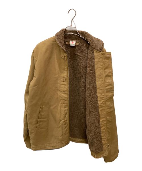 karaku（カラク）karaku (カラク) 海軍 N1デッキジャケット ベージュ サイズ:2XLの古着・服飾アイテム