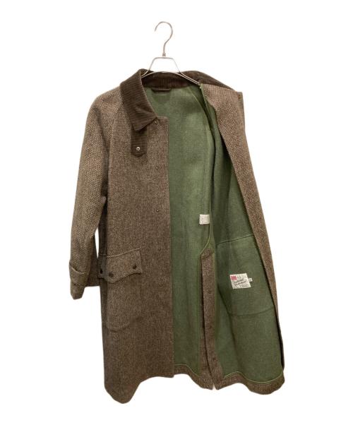 Traditional Weatherwear（トラディショナルウェザーウェア）Traditional Weatherwear (トラディショナルウェザーウェア) BARGATEツイードコート ブラウン サイズ:36の古着・服飾アイテム