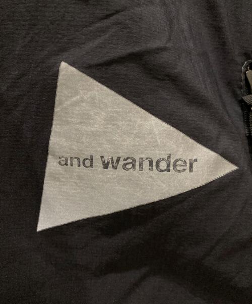 and wander（アンドワンダー）and wander (アンドワンダー) PERTEX wind T ブラック サイズ:XXLの古着・服飾アイテム