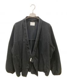 SOMELAND（サムランド）の古着「y-COLLAR FLEECE JACKET / フリースジャケット」｜ブラック