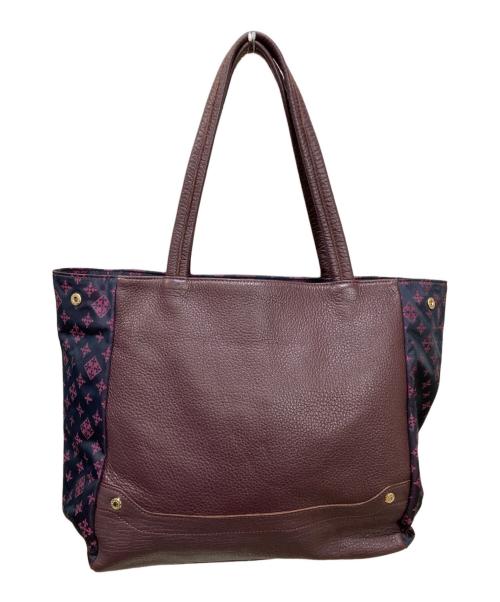 russet（ラシット）russet (ラシット) レザー切替トートバッグ パープルの古着・服飾アイテム