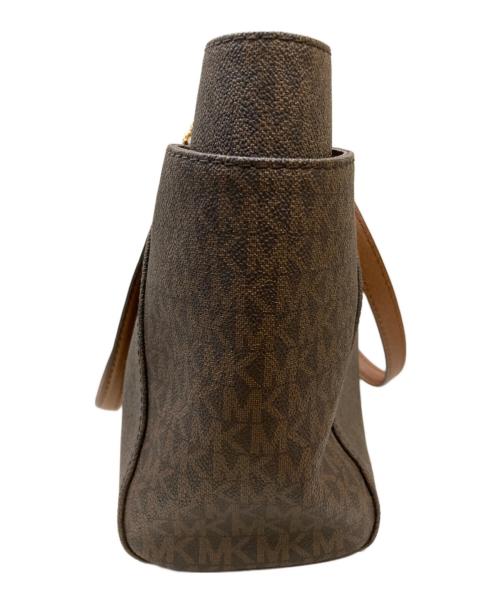 MICHAEL KORS（マイケルコース）MICHAEL KORS (マイケルコース) ラージ チェーン ショルダー トートバッグ ブラウンの古着・服飾アイテム