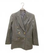 Burberry'sバーバリーズ）の古着「ヴィンテージウールカシミヤ金釦ダブルブレザー」｜グレー