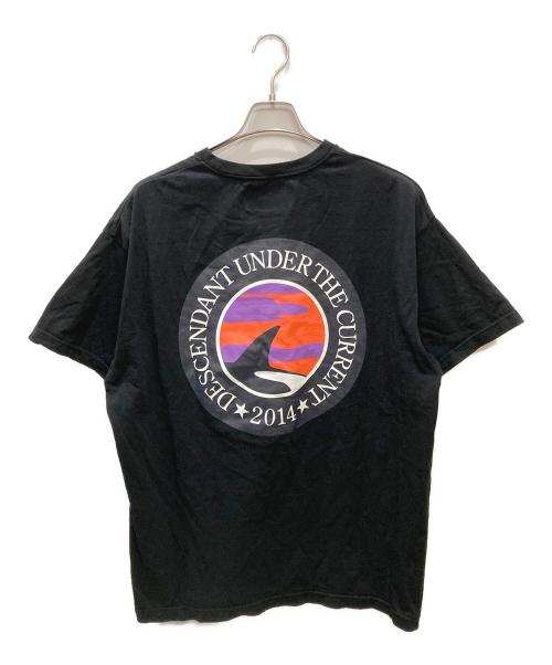 DESCENDANT（ディセンダント）DESCENDANT (ディセンダント) プリントTシャツ ブラック サイズ:Lの古着・服飾アイテム