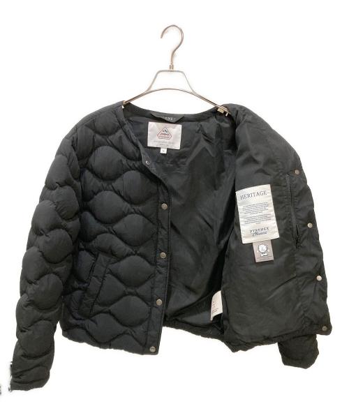 Pyrenex（ピレネックス）Pyrenex (ピレネックス) ナクル キルティングダウンジャケット ブラック サイズ:36の古着・服飾アイテム