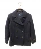 BURBERRY LONDONバーバリーロンドン）の古着「ウールカシミヤPコート」｜ネイビー