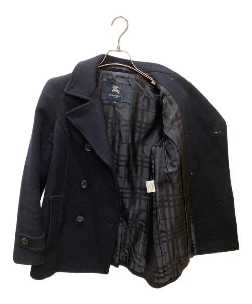 BURBERRY LONDON（バーバリーロンドン）BURBERRY LONDON (バーバリーロンドン) ウールカシミヤPコート ネイビー サイズ:Lの古着・服飾アイテム