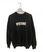 Hysteric Glamourヒステリックグラマー）の古着「THE BAD GIRLS編込 セーター」｜ブラック