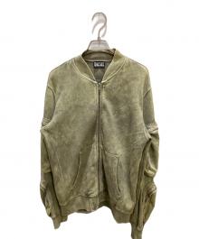 DIESEL（ディーゼル）の古着「オーバーダイポケットデザインスリーブブルゾン」｜グリーン