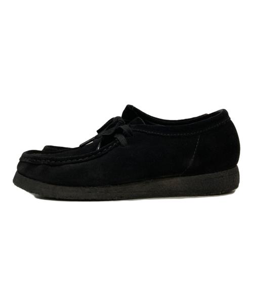 CLARKS（クラークス）CLARKS (クラークス) ワラビー スウェードシューズ ブラック サイズ:26cmの古着・服飾アイテム