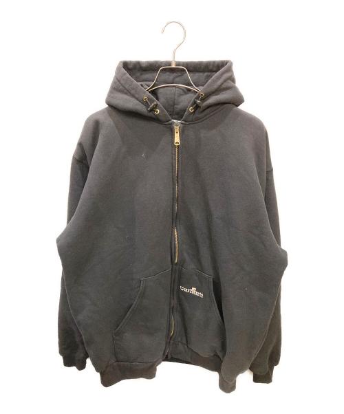 CarHartt（カーハート）CarHartt (カーハート) 古着裏サーマルジップパーカー ブラック サイズ:XLの古着・服飾アイテム