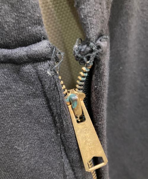 CarHartt（カーハート）CarHartt (カーハート) 古着裏サーマルジップパーカー ブラック サイズ:XLの古着・服飾アイテム