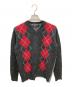 COMME des GARCONS HOMME（コムデギャルソン オム）の古着「アーガイル柄 Vネック ニット」｜グレー