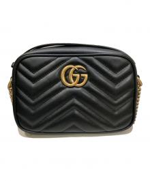 GUCCI（グッチ）の古着「GGマーモント キルティングチェーンショルダーバッグ」