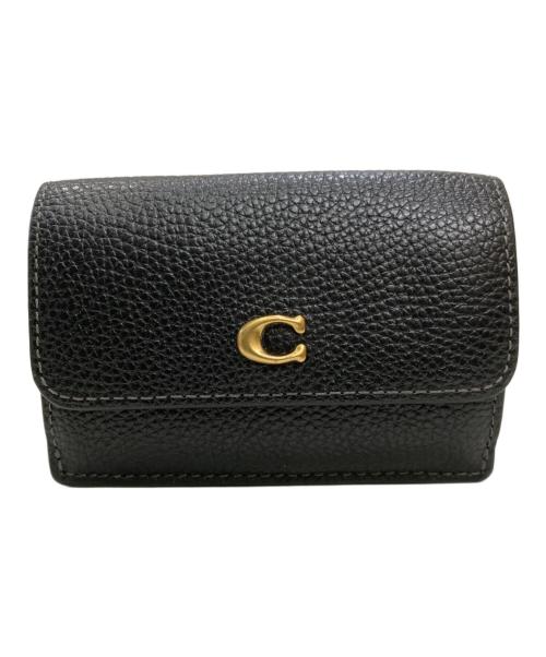 COACH（コーチ）COACH (コーチ) ミニトライフォールドウォレット ブラックの古着・服飾アイテム