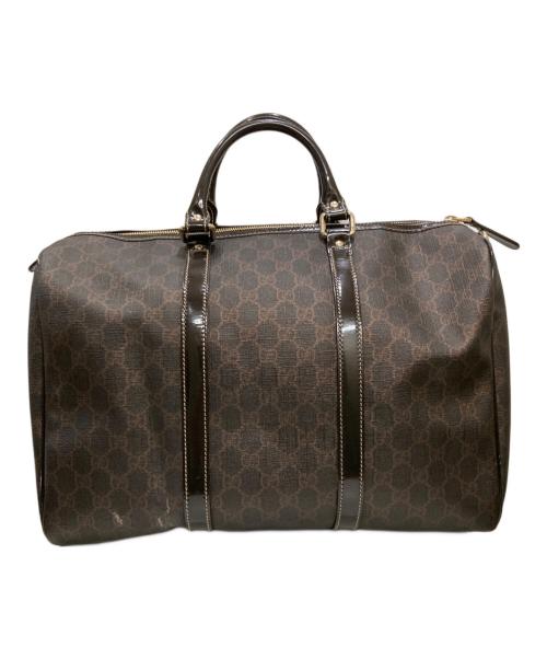 GUCCI（グッチ）GUCCI (グッチ) GGボストンバッグ ブラウンの古着・服飾アイテム