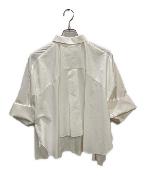 sacai（サカイ）sacai (サカイ) Poplin Back Drape/ポプリンバックドレープシャツ ホワイト サイズ:2の古着・服飾アイテム