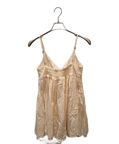 crinkle（クリンクル）crinkle (クリンクル) silk cotton hand pleats camisole ピンク サイズ:Freeの古着・服飾アイテム
