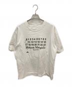 Maison Margielaメゾンマルジェラ）の古着「モザイクインベーダーロゴ オーバーサイズTシャツ」｜ホワイト