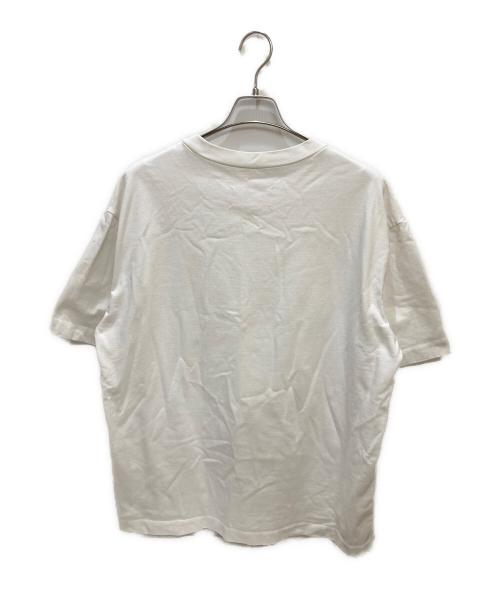 Maison Margiela（メゾンマルジェラ）Maison Margiela (メゾンマルジェラ) モザイクインベーダーロゴ オーバーサイズTシャツ ホワイト サイズ:48の古着・服飾アイテム