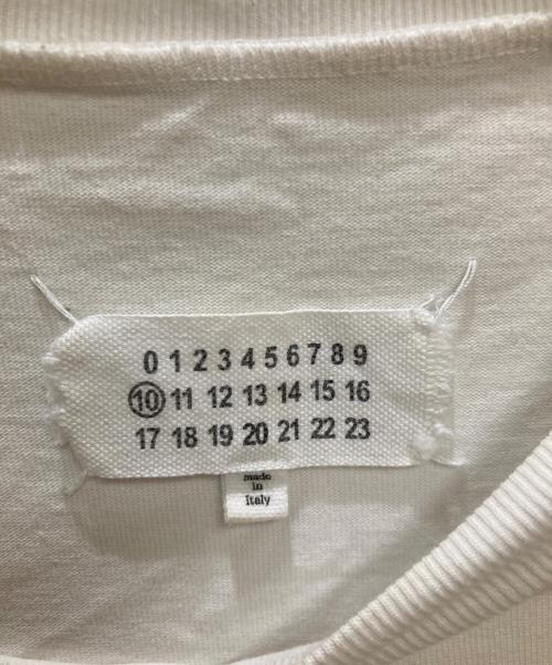 Maison Margiela（メゾンマルジェラ）Maison Margiela (メゾンマルジェラ) モザイクインベーダーロゴ オーバーサイズTシャツ ホワイト サイズ:48の古着・服飾アイテム