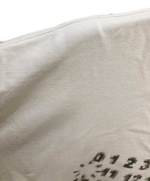Maison Margiela（メゾンマルジェラ）Maison Margiela (メゾンマルジェラ) モザイクインベーダーロゴ オーバーサイズTシャツ ホワイト サイズ:48の古着・服飾アイテム