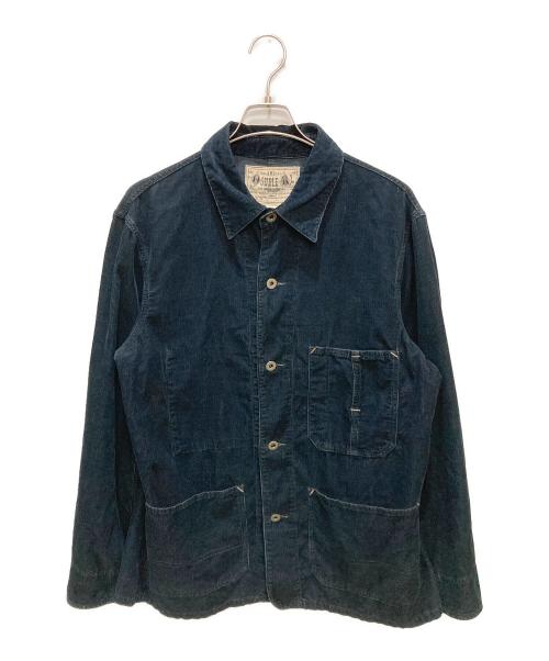 RRL（ダブルアールエル）RRL (ダブルアールエル) インディゴコーデユロイカバーオール ネイビー サイズ:Lの古着・服飾アイテム