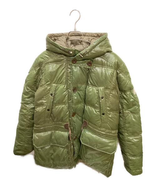 MONCLER（モンクレール）MONCLER (モンクレール) ALBERTリバーシブルダウンジャケット / アルベルト グリーン×ブラウン サイズ:3の古着・服飾アイテム