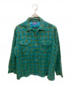 PENDLETONペンドルトン）の古着「オンブレチェックシャツ」｜グリーン