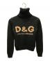 DOLCE & GABBANA（ドルチェ＆ガッバーナ）の古着「ハイネックロゴニット」｜ブラック