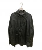 Tammeタム）の古着「FRONT SLIT SHIRT」｜ブラック
