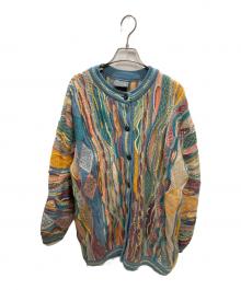 Coogi（クージー）の古着「3Dニットカーディガン」｜マルチカラー