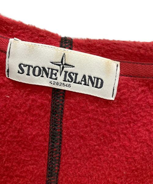STONE ISLAND（ストーンアイランド）STONE ISLAND (ストーンアイランド) 迷彩ジップフーディー レッド サイズ:Lの古着・服飾アイテム