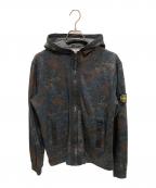 STONE ISLANDストーンアイランド）の古着「迷彩ジップフーディー」｜ネイビー