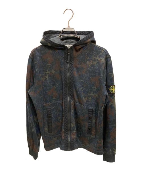 STONE ISLAND（ストーンアイランド）STONE ISLAND (ストーンアイランド) 迷彩ジップフーディー ネイビー サイズ:Lの古着・服飾アイテム