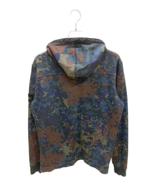 STONE ISLAND（ストーンアイランド）STONE ISLAND (ストーンアイランド) 迷彩ジップフーディー ネイビー サイズ:Lの古着・服飾アイテム
