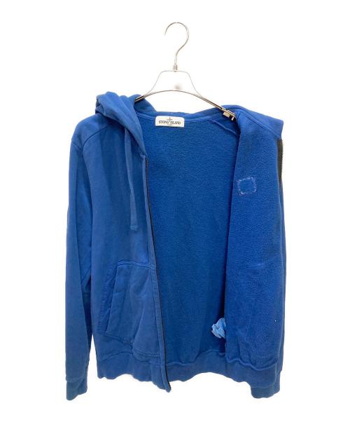 STONE ISLAND（ストーンアイランド）STONE ISLAND (ストーンアイランド) ジップパーカー ブルー サイズ:Lの古着・服飾アイテム