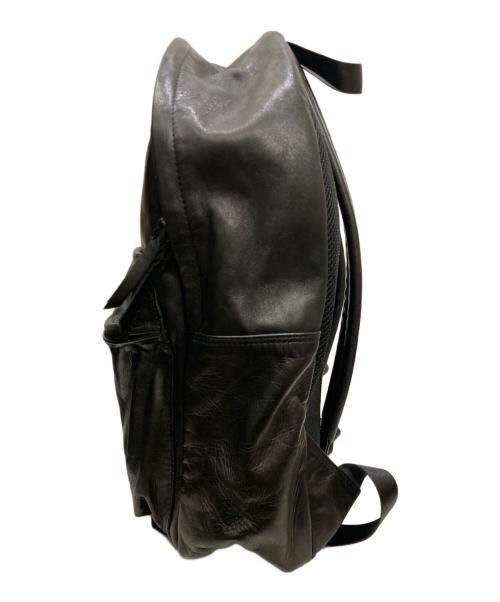 PORTER（ポーター）PORTER (ポーター) FRANK DAYPACK / フランク レザーリュック ブラックの古着・服飾アイテム
