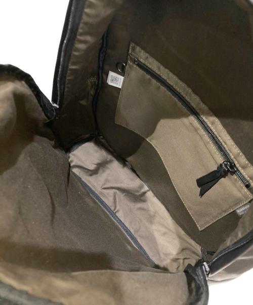 PORTER（ポーター）PORTER (ポーター) FRANK DAYPACK / フランク レザーリュック ブラックの古着・服飾アイテム