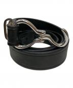 TORY LEATHERトリーレザー）の古着「Hoof Pick Belt / レザーベルト」｜ブラック