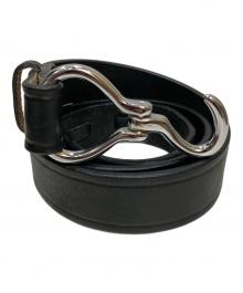 TORY LEATHER（トリーレザー）の古着「Hoof Pick Belt / レザーベルト」｜ブラック