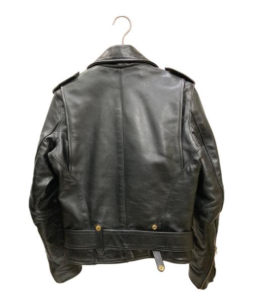 VANSON（バンソン）VANSON (バンソン) C2 ダブルライダースジャケット ブラック サイズ:34の古着・服飾アイテム