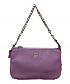 COACHコーチ）の古着「チェーンポーチ」｜パープル