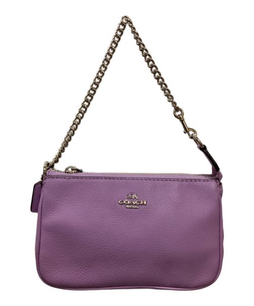 COACH（コーチ）COACH (コーチ) チェーンポーチ パープルの古着・服飾アイテム