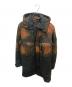 STONE ISLAND（ストーンアイランド）の古着「Raso Hand Paint Tortoise Shell / ダウンライナー付きハンドペイントジャケット」｜ネイビー×ブラウン