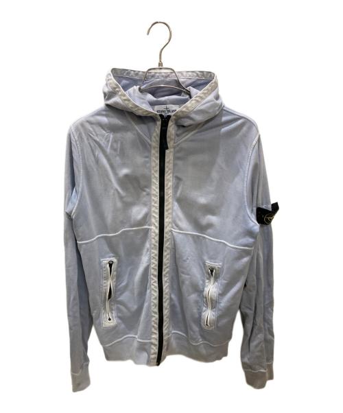 STONE ISLAND（ストーンアイランド）STONE ISLAND (ストーンアイランド) ジップパーカー ブルー サイズ:Lの古着・服飾アイテム