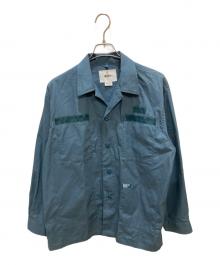 WTAPS（ダブルタップス）の古着「JMOD 01 / LS / COTTON. RIPSTOP / ジャングルシャツ」｜ブルー