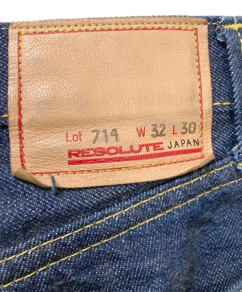 RESOLUTE（リゾルト）RESOLUTE (リゾルト) 714デニムパンツ インディゴ サイズ:SIZE 81cm (W32)の古着・服飾アイテム